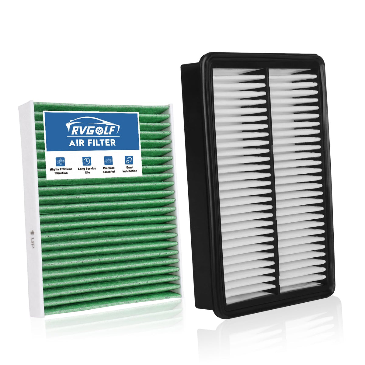 Not for Hybrid, Engine+Cabin Air Filter Fit 2015-2019 Sonata 2.4L (Gas) Jansha Store