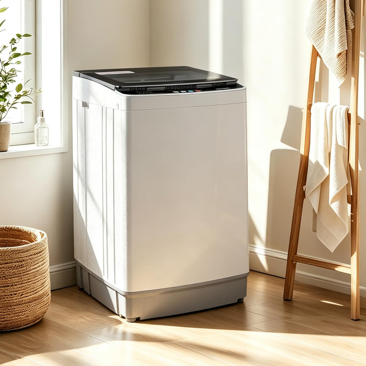 Winado 17.6LBS Full Automatic Portable Washing Machine with Drain Pump Jansha Store