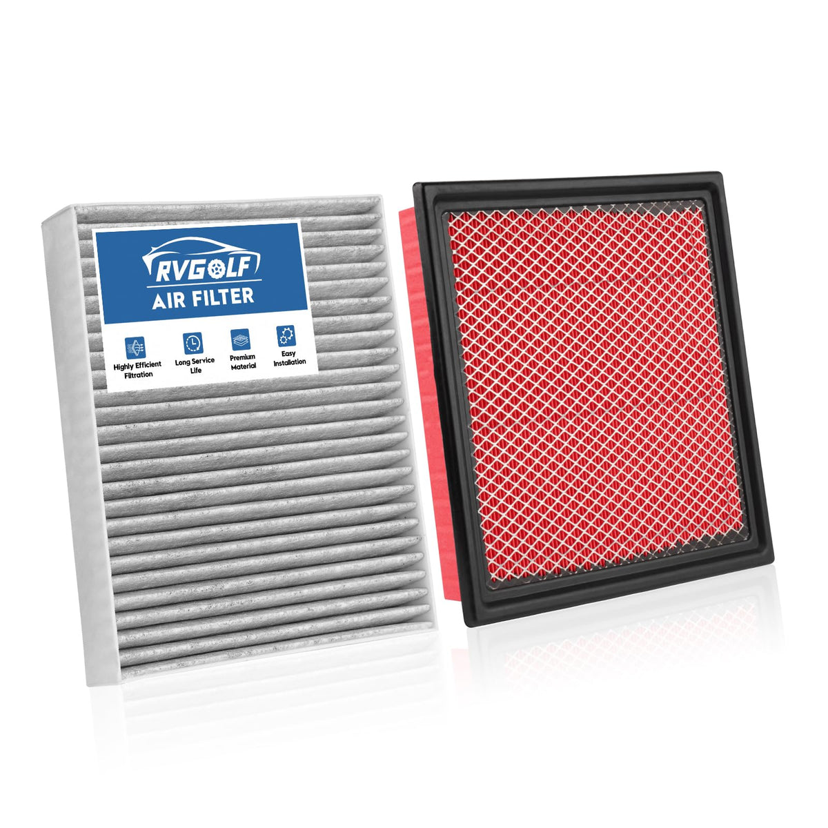 Not for Hybrid, Engine+Cabin Air Filter Fit 2015-2019 Sonata 2.4L (Gas) Jansha Store