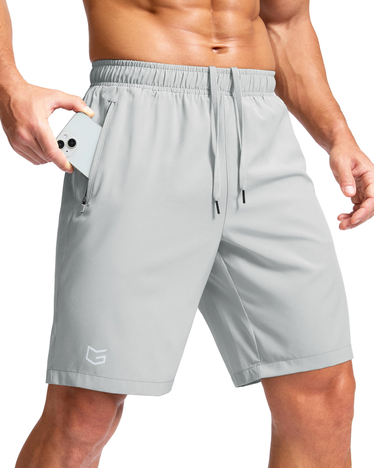 G Gradual Men's Athletic Running Shorts with 2 Zipper Pockets 7"/ 5"/ 9" Jansha Store