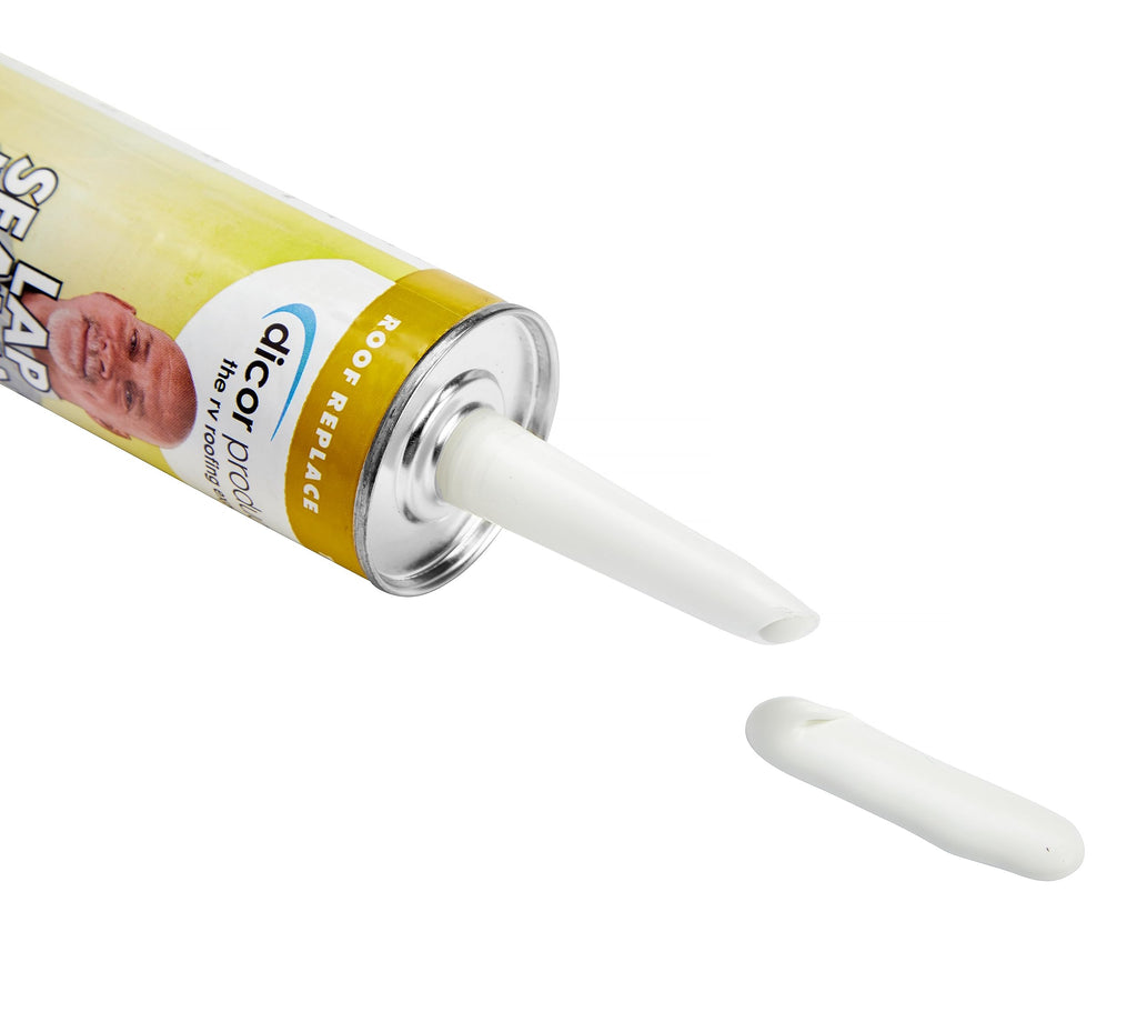Dicor 501LSW-1 Self-Leveling Lap Sealant, White, 10.3 Oz, RV Roofing Jansha Store