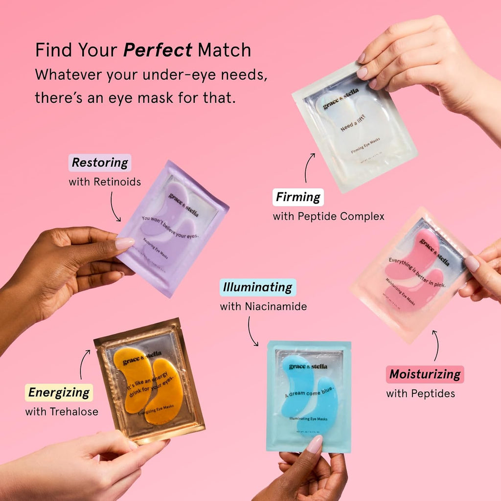 grace & stella Award Winning Eye Patches for Puffy Eyes - Birthday Gifts for Women - Under Eye Mask for Dark Circles and Undereye Bags - Gifts for Mom - Vegan Cruelty-Free Self Care (24 Pairs, Gold) Jansha Store