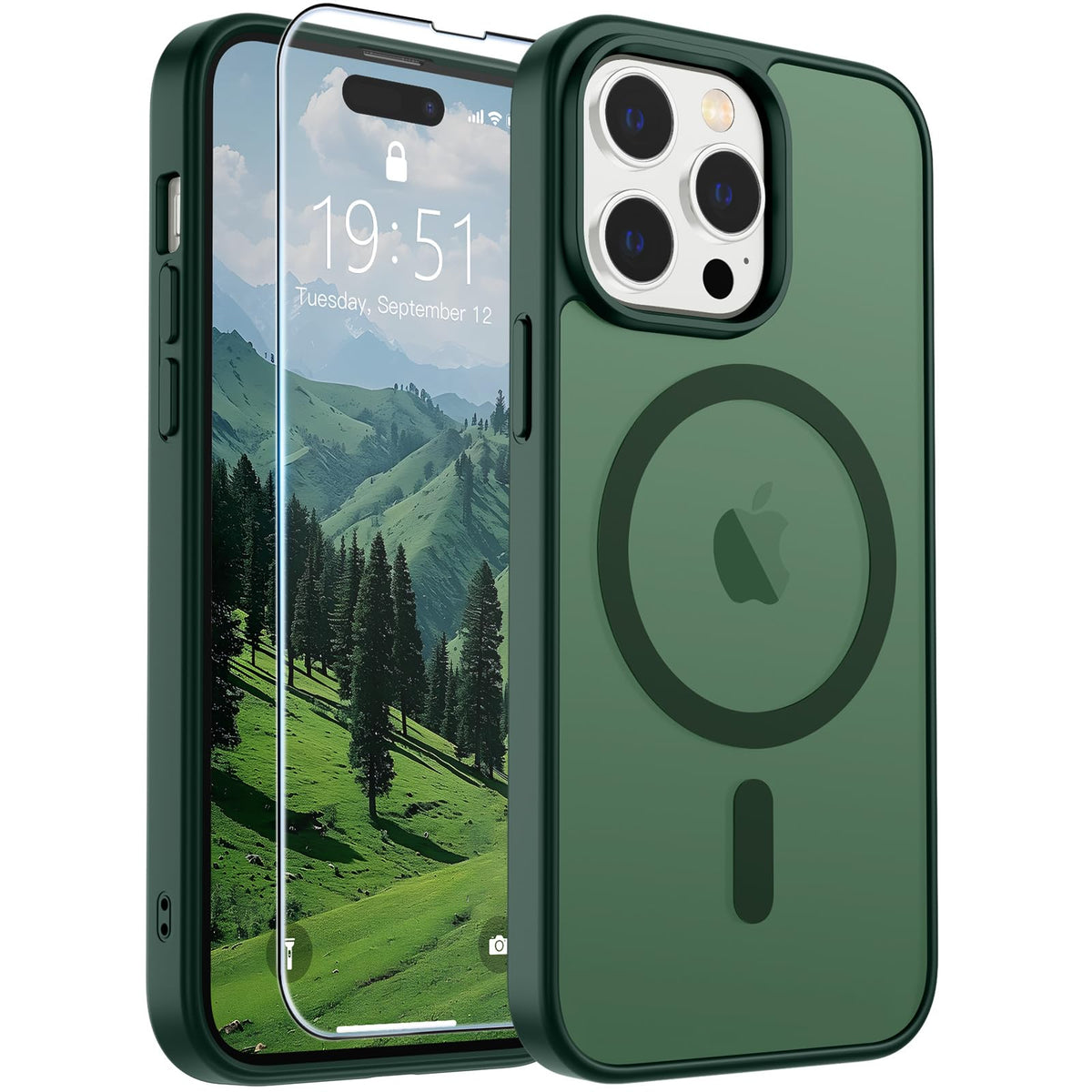 SUPFINE Magnetic for iPhone 12 Mini Case/iPhone 13 Mini Case Black Jansha Store