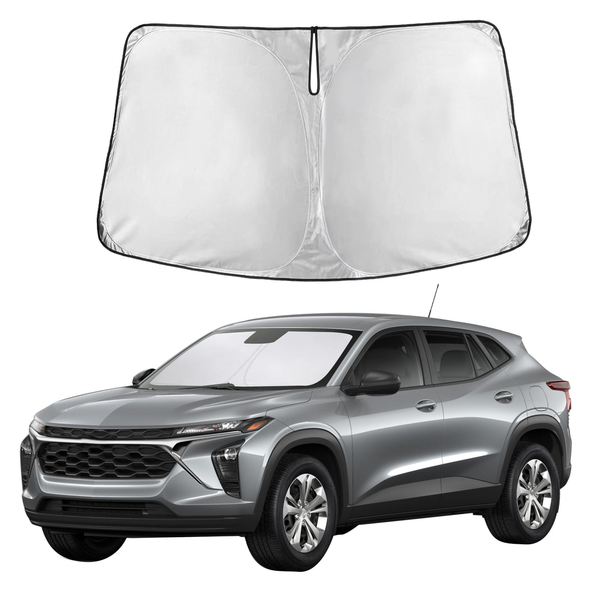 Autovir Windshield Sun Shade, Foldable Car Window Shades, 280T Visor Shade Jansha Store