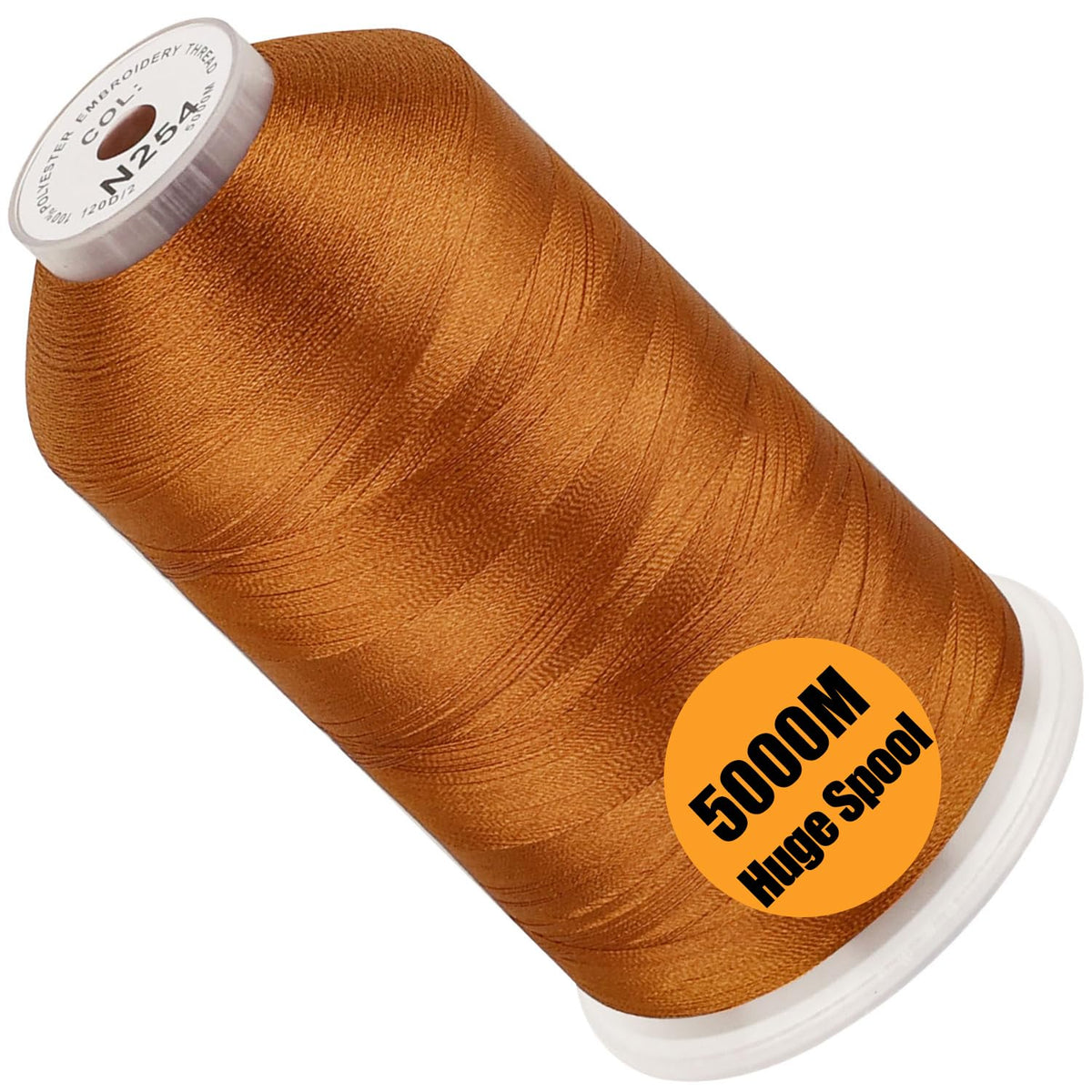 New brothread 5000M Huge Spool Embroidery Machine Thread - White Jansha Store