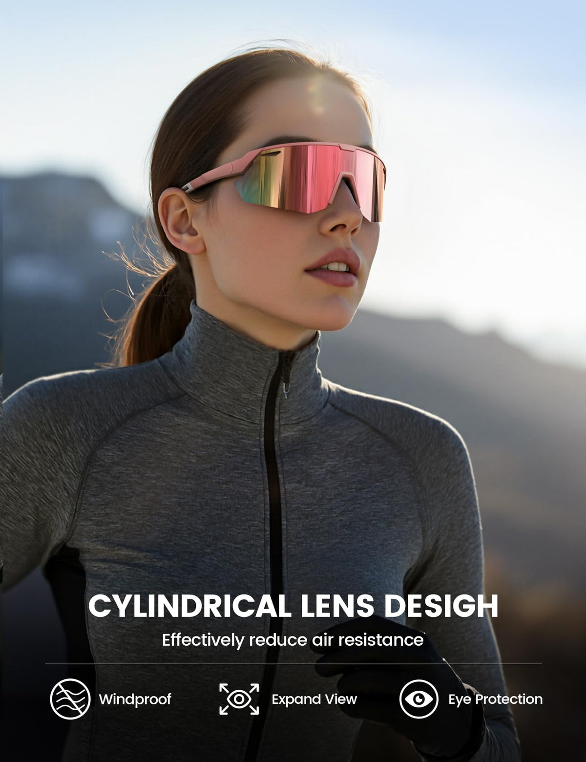 Lamicall 24g Polarized Sports Sunglasses for Men Women - UV400 Protection Sun Glasses for Baseball Running Cycling Fishing Jansha Store