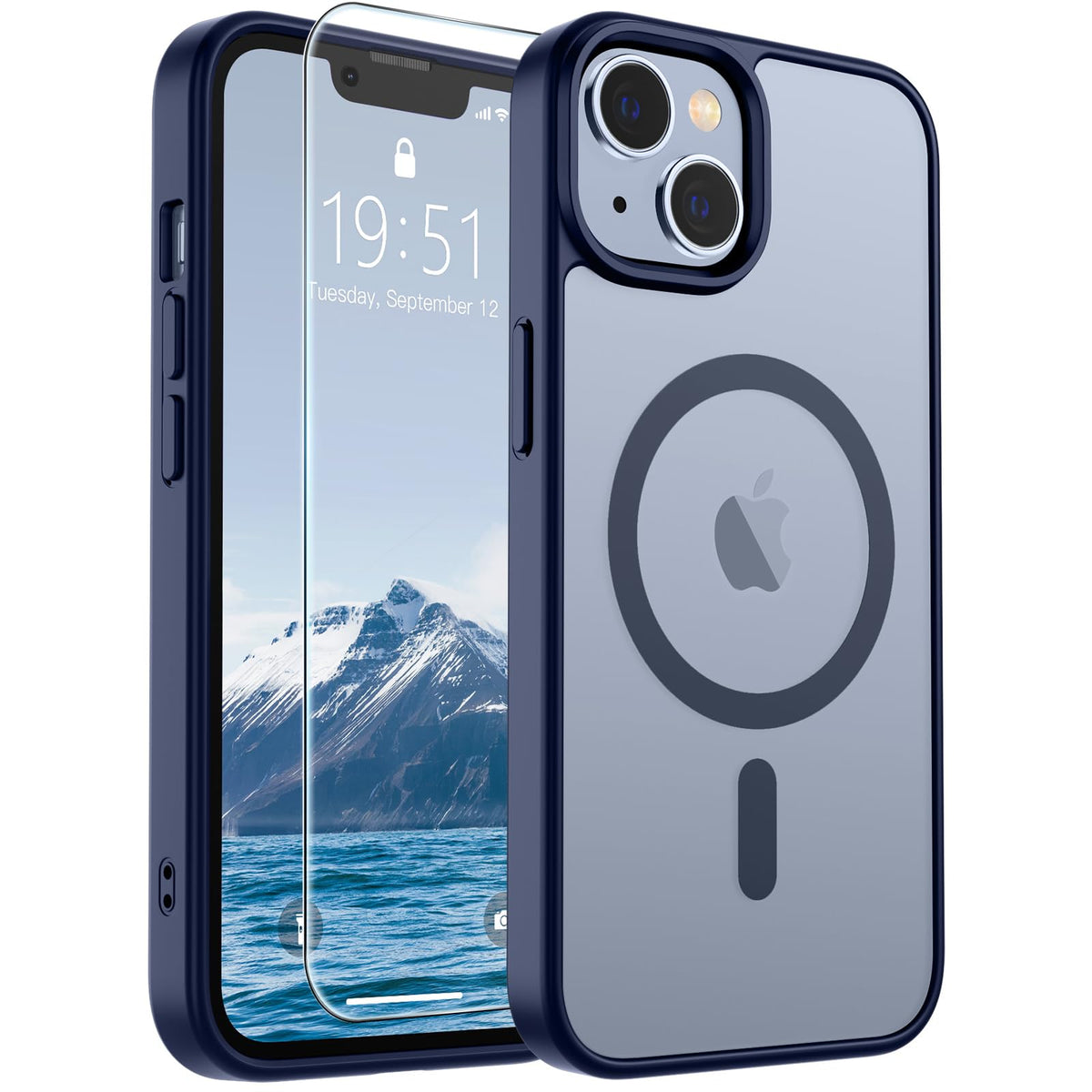 SUPFINE Magnetic for iPhone 12 Mini Case/iPhone 13 Mini Case Black Jansha Store