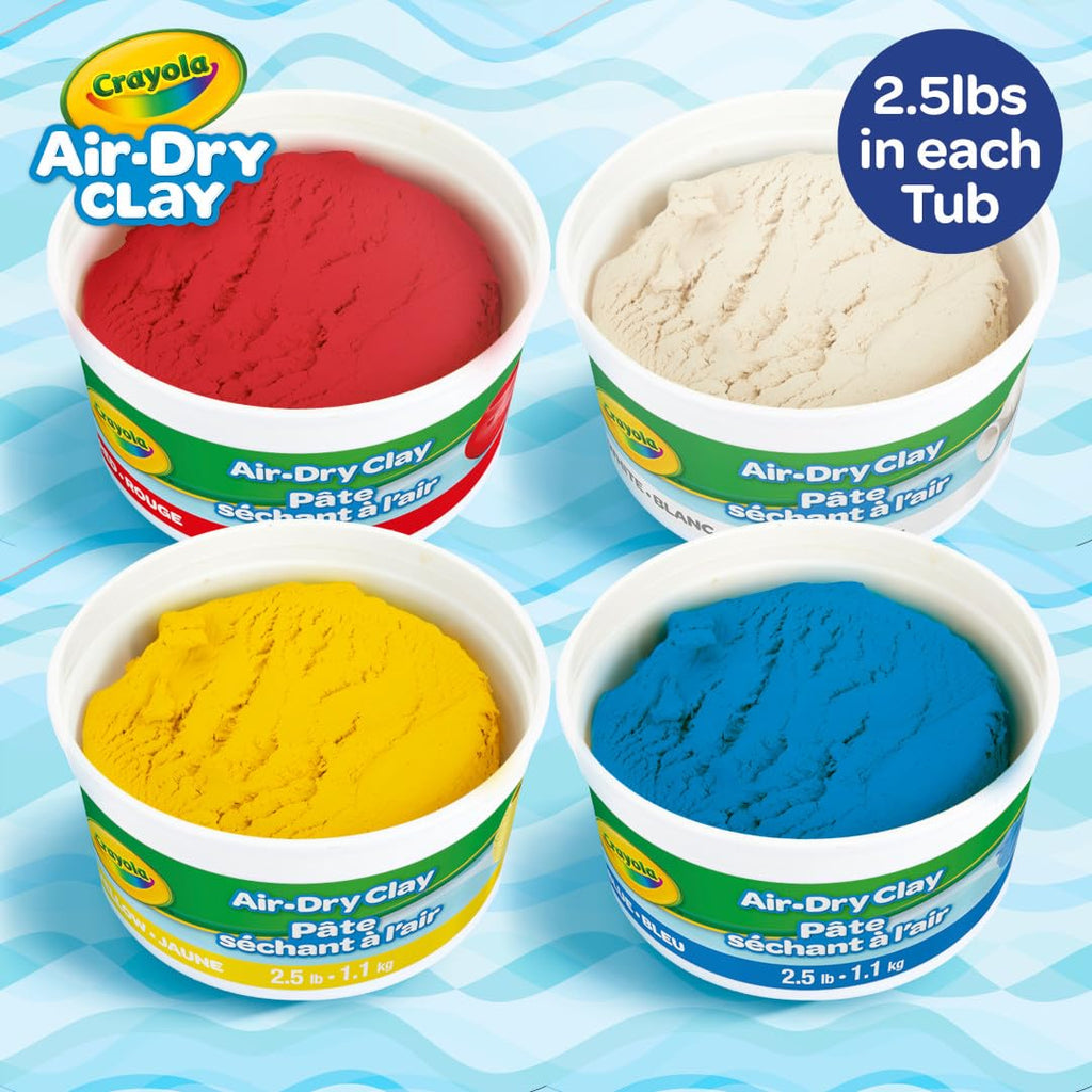 Crayola Air Dry Clay (5lbs), Teacher Supplies, Natural White Modeling Clay for Kids, Sculpting Material, Bulk Craft Supplies for Art Classrooms Jansha Store