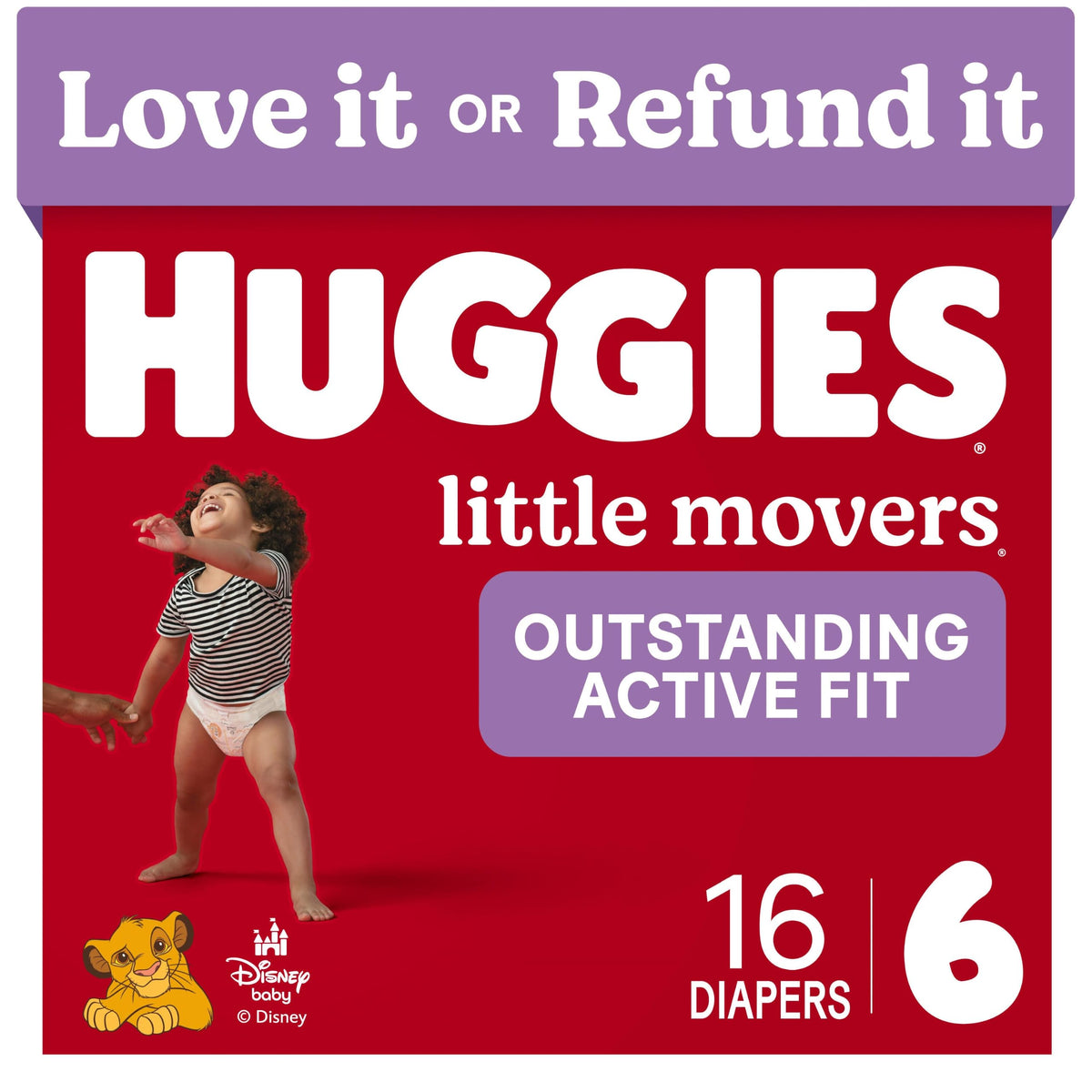 Huggies Little Movers Diapers Size 6, 108 Count (2 Packs of 54) Jansha Store