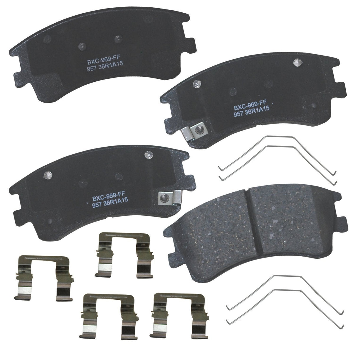 Bendix Premium SBC436A Ceramic Front Brake Pads for Toyota 4Runner 2002-2001, Hilux 2004, Tacoma 1998-1995 Jansha Store