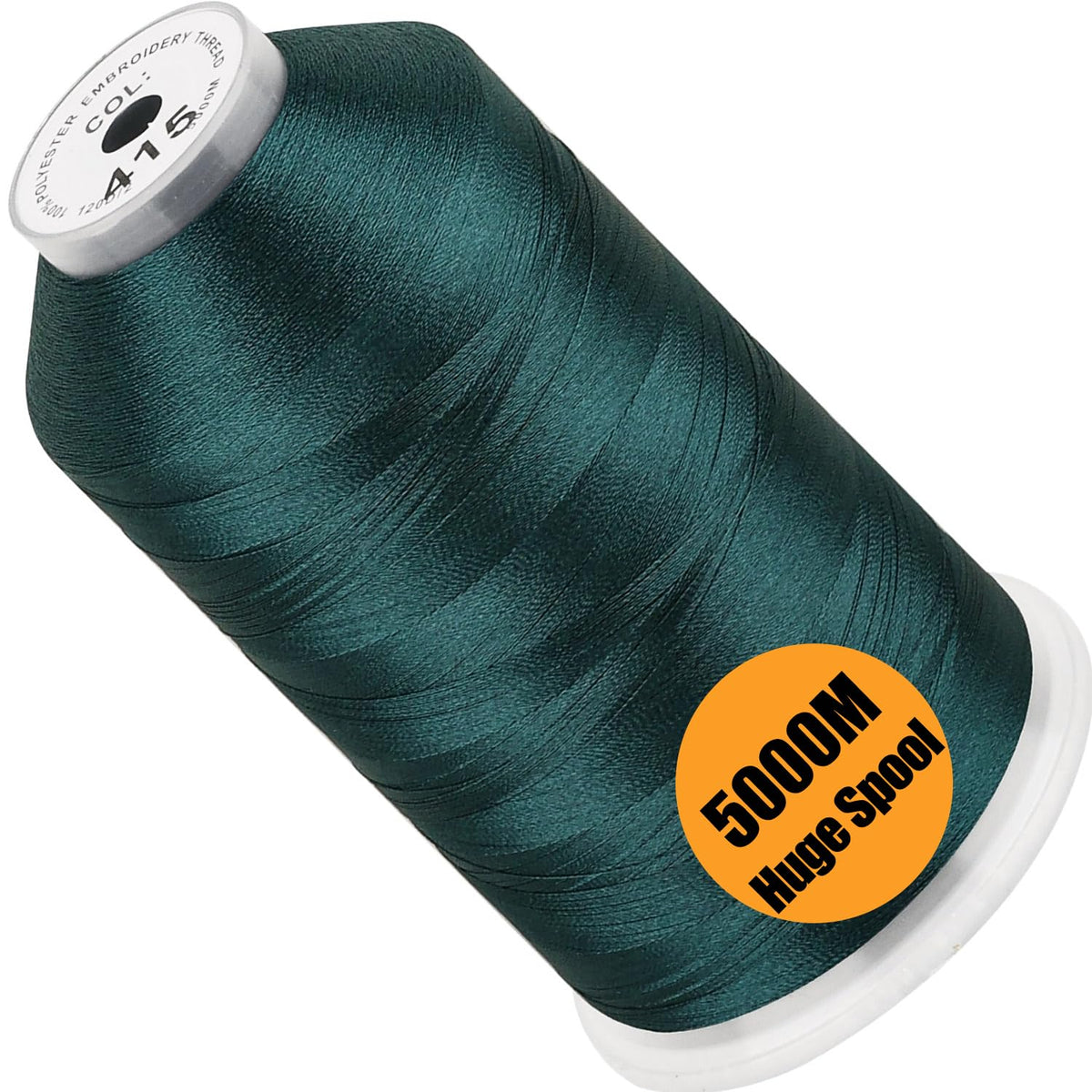 New brothread 5000M Huge Spool Embroidery Machine Thread - White Jansha Store