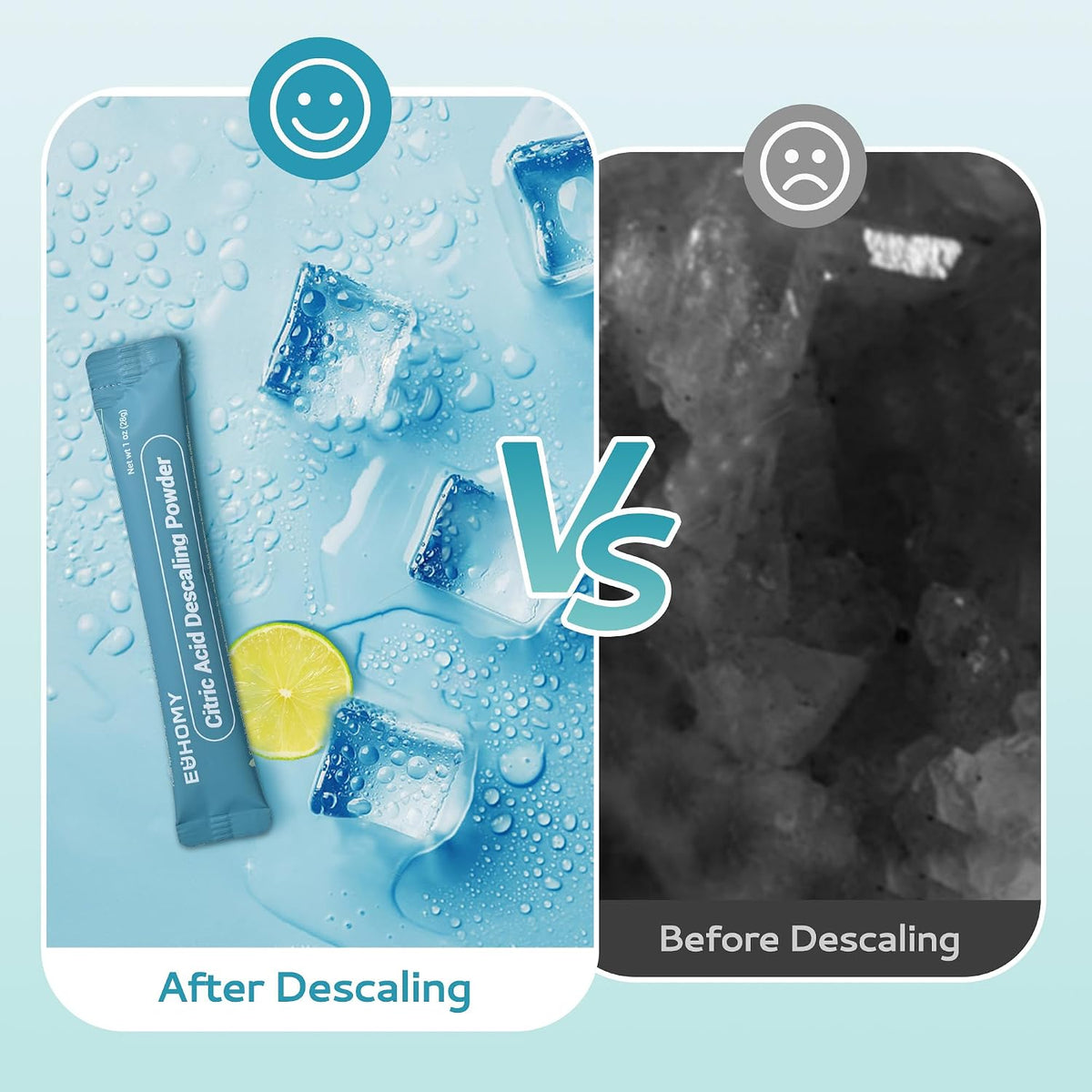 EUHOMY Ice Maker Cleaner & Descaler, 12 Uses & Individually Packed Jansha Store