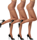 EVERSWE 3 Pairs Women's Sheer Pantyhose 20D, High Waist Control Top Pantyhose Hosiery Jansha Store