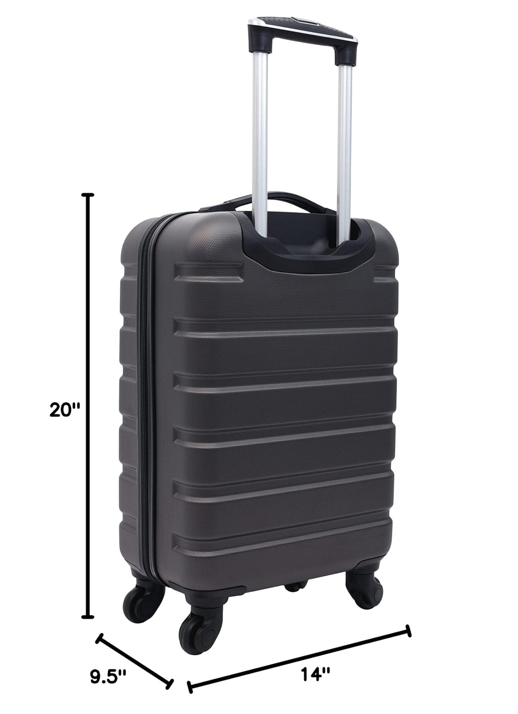 Wrangler 22" Hardside Spinner Carry-On Luggage, Teal Jansha Store
