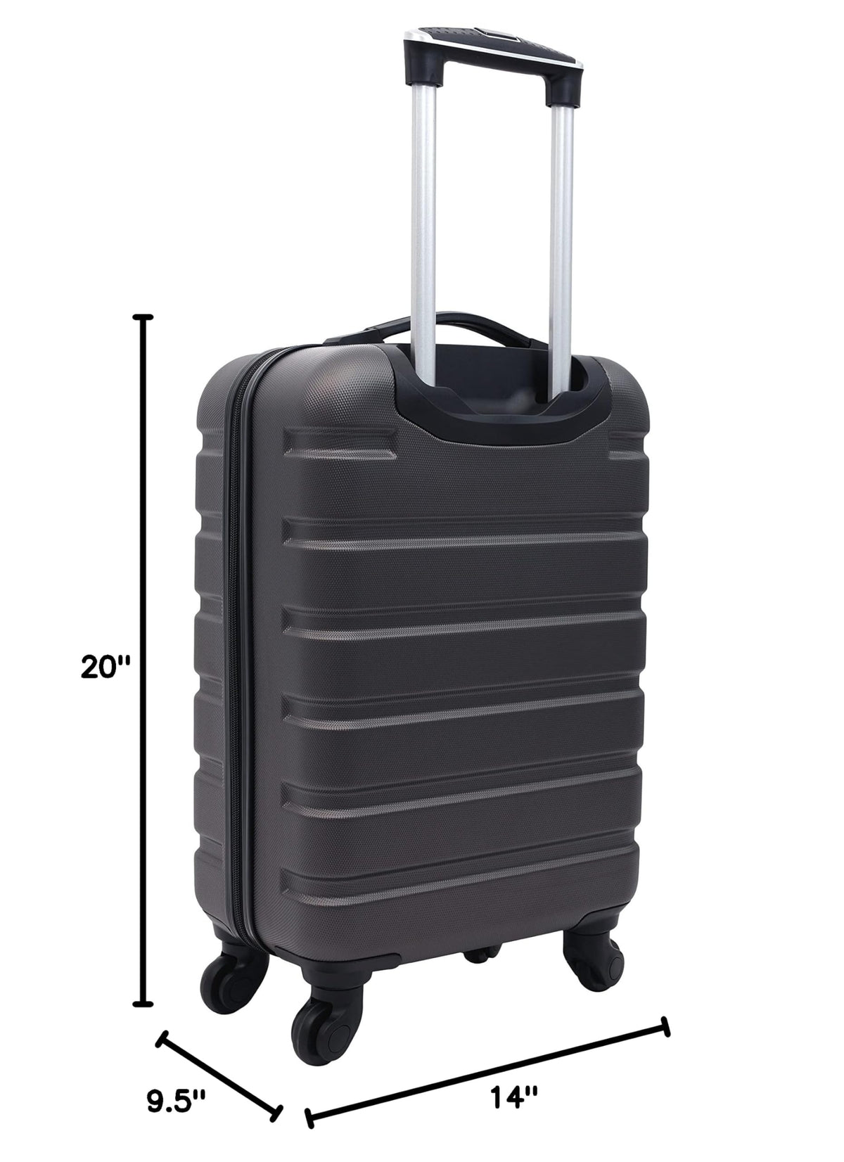 Wrangler 22" Hardside Spinner Carry-On Luggage, Teal Jansha Store