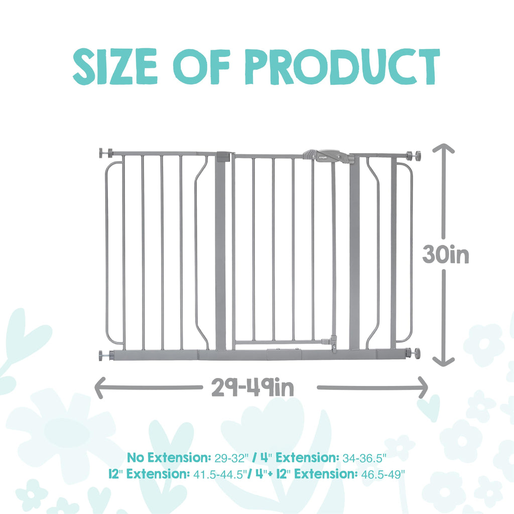 Regalo Safety 29"-38.5" Easy Step Baby Gate, Bottom of Stairs & Doorways Jansha Store