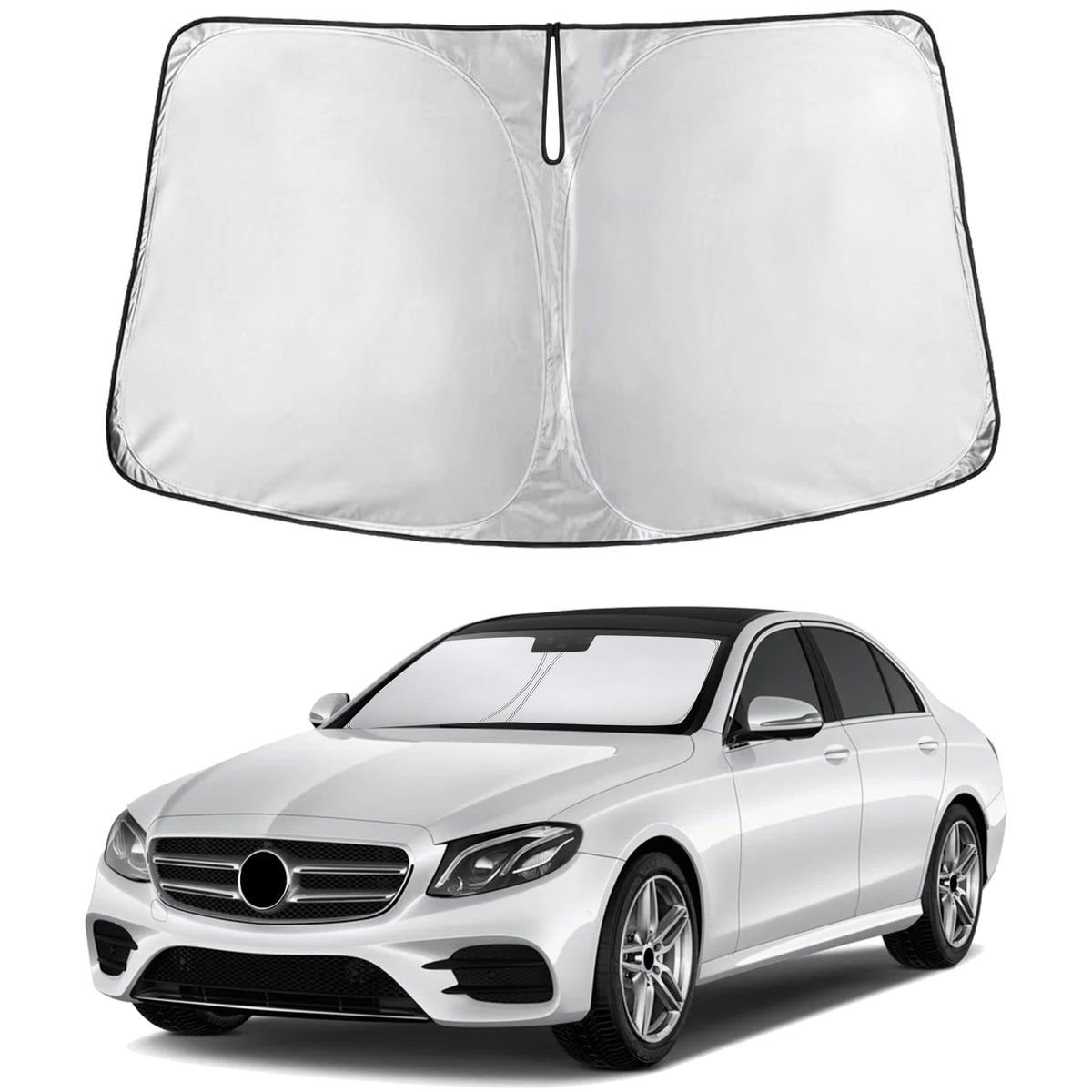 EcoNour Car Windshield Sun Shade, Front Window Sun Blocker for SUVs,Sedan Jansha Store