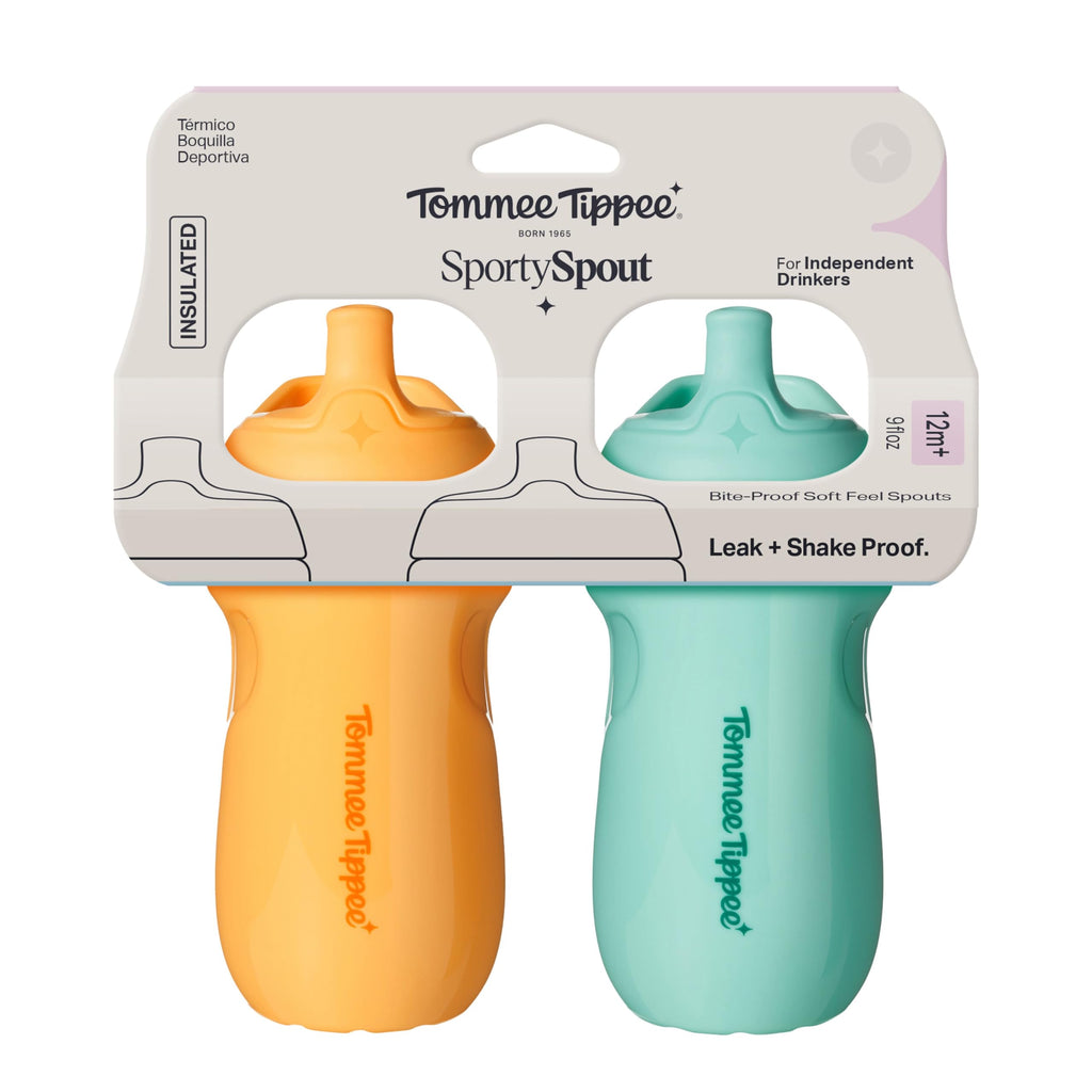 Tommee Tippee Toddler Sippy Cup, Sporty Spout, 1-3 Years, Insulated Jansha Store