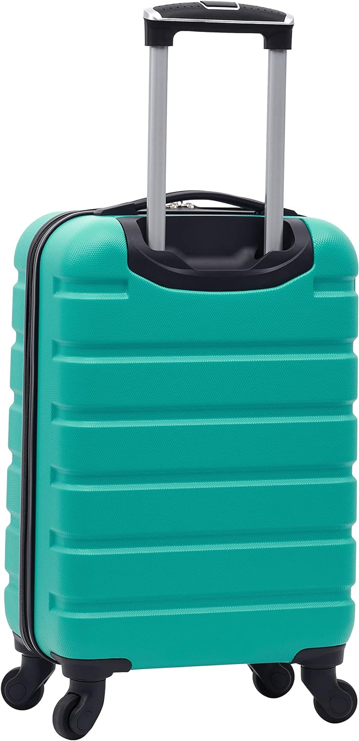 Wrangler 22" Hardside Spinner Carry-On Luggage, Teal Jansha Store