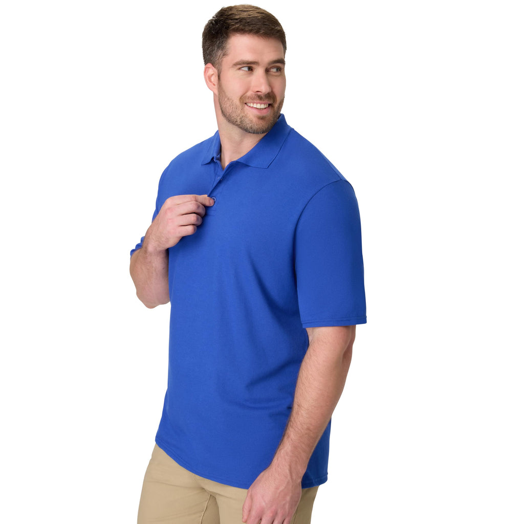 Hanes Men’s X-Temp Short Sleeve Polo Shirt, Midweight Men's Shirt Jansha Store