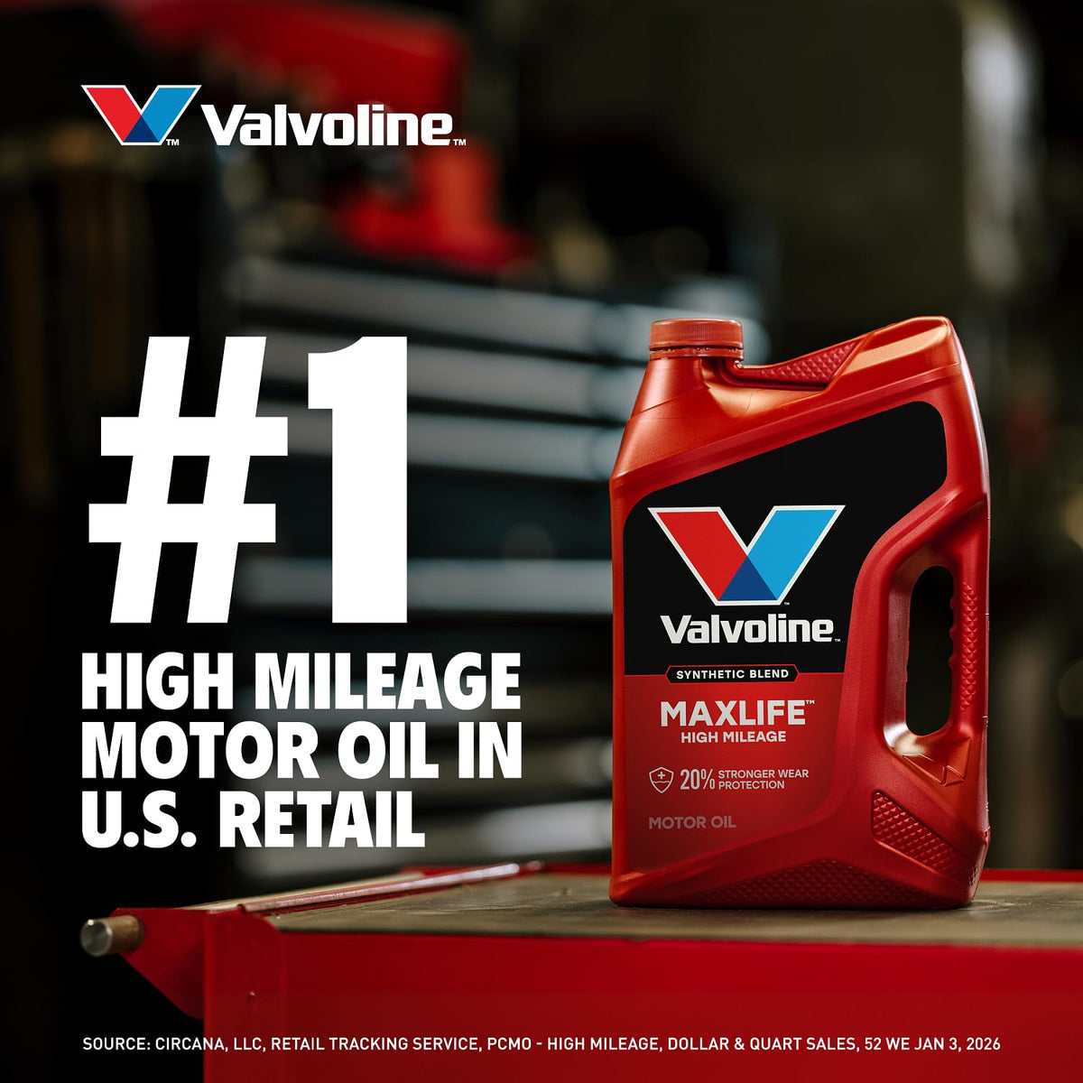 Valvoline MaxLife High Mileage 5W-30 Synthetic Blend Motor Oil 5 Quart Jansha Store