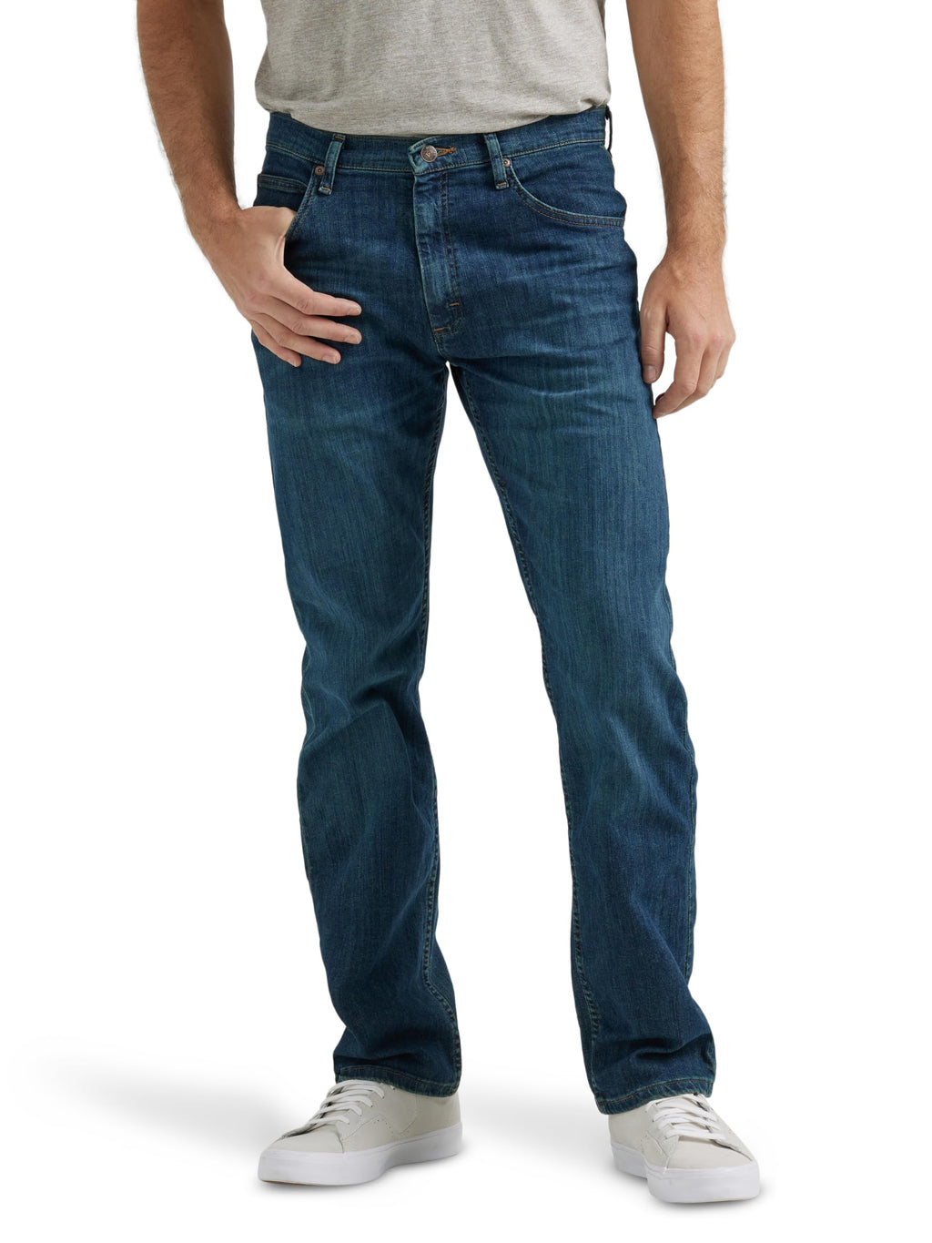 Wrangler Authentics Men's Classic 5-Pocket Regular Fit Flex Jean Jansha Store