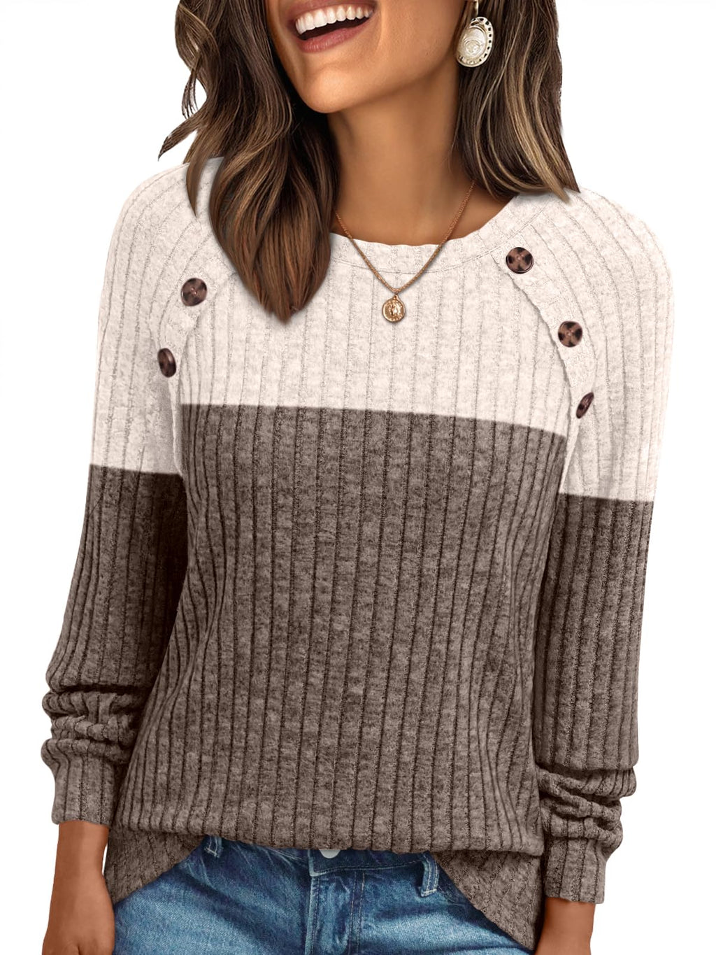 AUTOMET Womens Long Sleeve Shirts Fall Sweaters Business Casual Tops Blouse Jansha Store