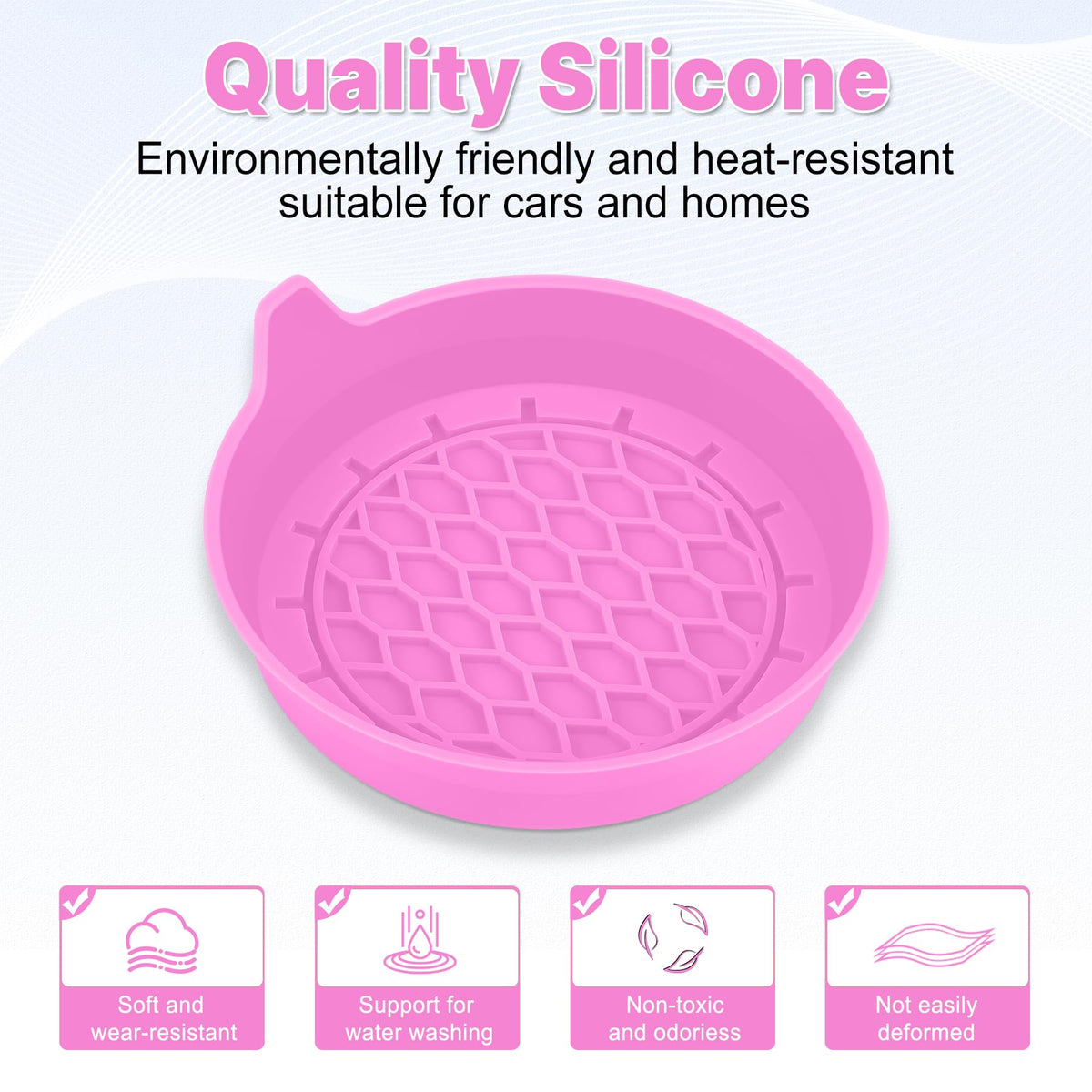 SINGARO Car Cup Holder Coaster, Silicone Cup Holder Insert, Universal Non-Slip Cup Holders, Car Accessories Interior for Women and Man Interior Sets 4 Pack Black Jansha Store