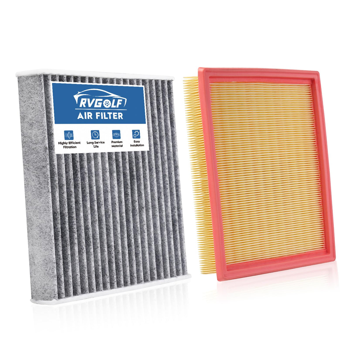 Not for Hybrid, Engine+Cabin Air Filter Fit 2015-2019 Sonata 2.4L (Gas) Jansha Store