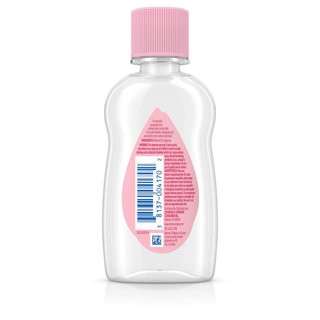Johnson's Baby Oil, Hypoallergenic, 3 fl oz Jansha Store