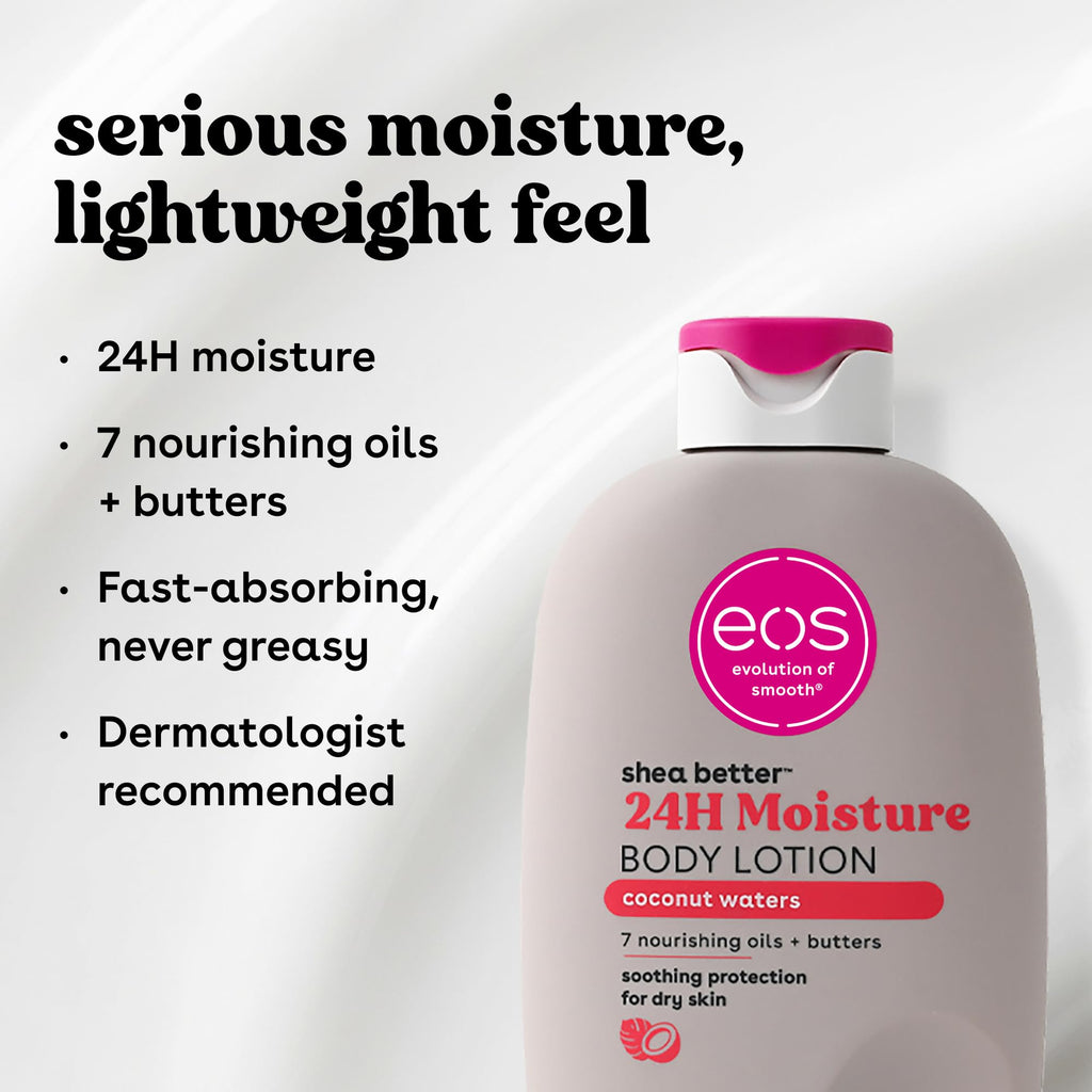 eos Shea Better Body Lotion- Vanilla Cashmere, 24-Hour Moisture, 16 fl oz Jansha Store