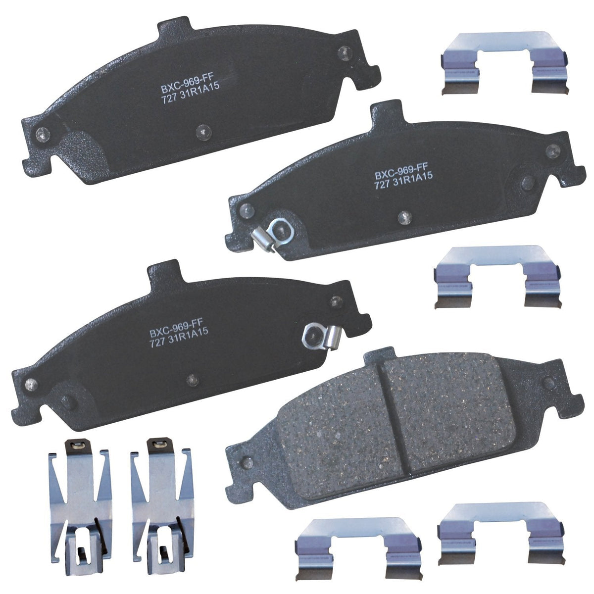 Bendix Premium SBC436A Ceramic Front Brake Pads for Toyota 4Runner 2002-2001, Hilux 2004, Tacoma 1998-1995 Jansha Store