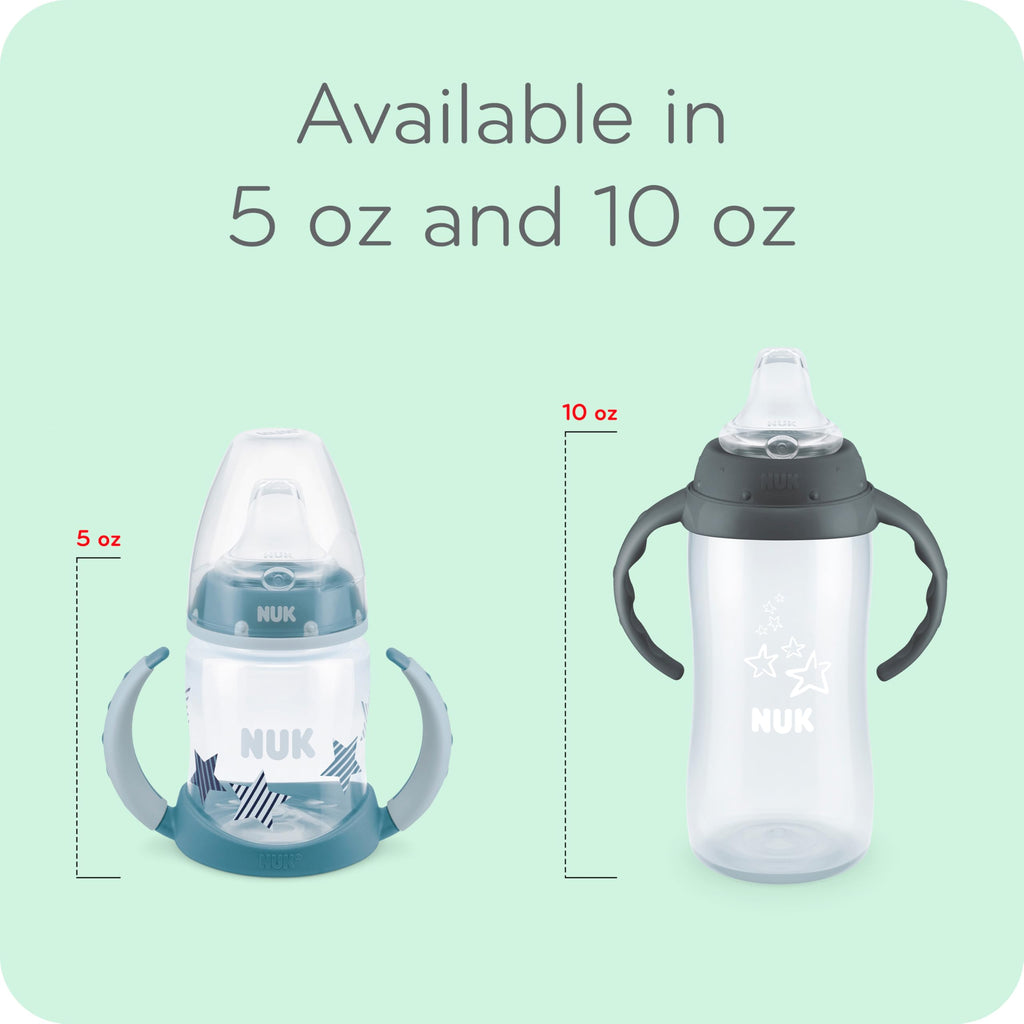 NUK for Nature Learner Cup, 10 oz, 9+ Months – BPA Free, Spill Proof Sippy Cup Jansha Store