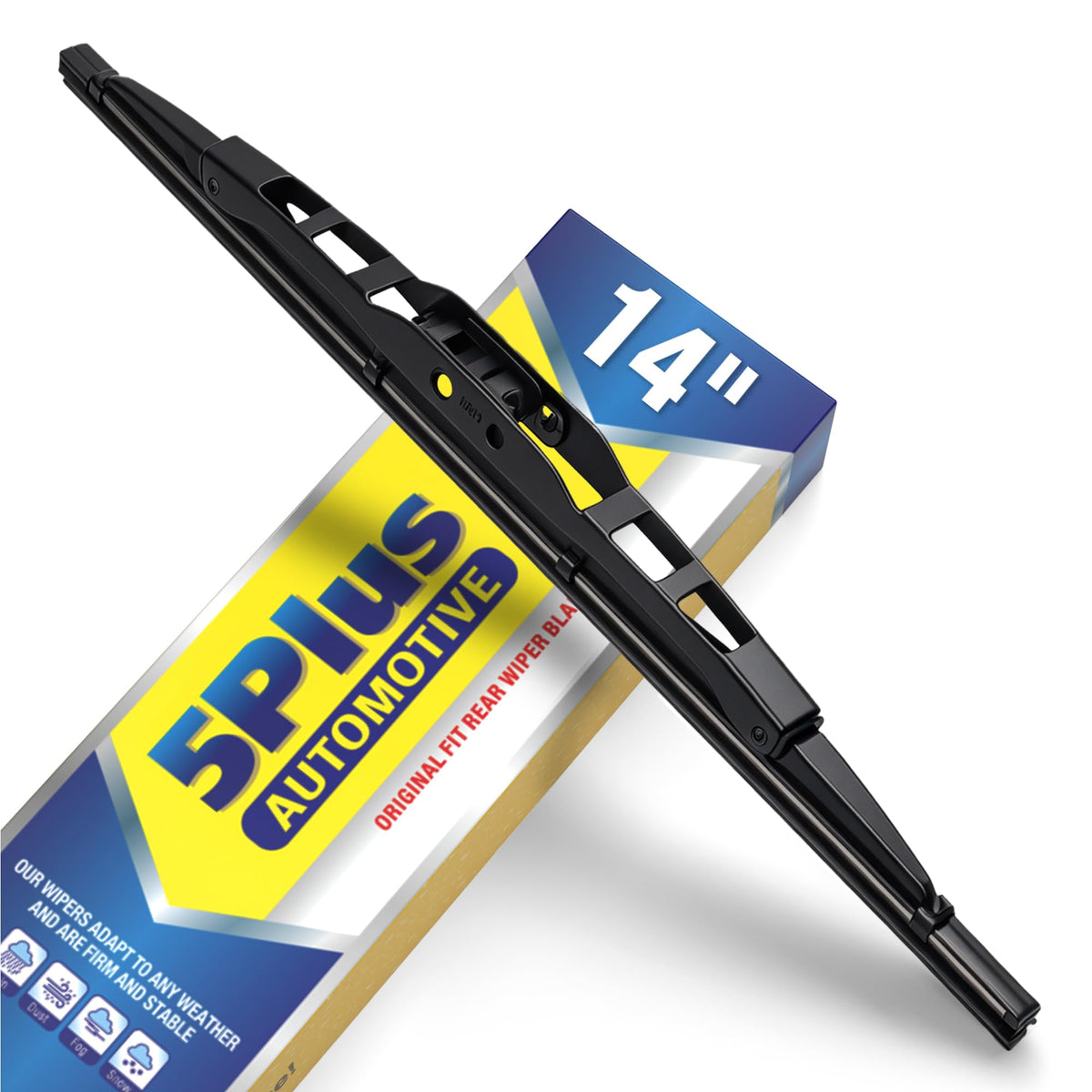 5 PLUS RearQuiet 12 Inch Rear Wiper Blade,OEM Replacement Rear Window Wiper Jansha Store