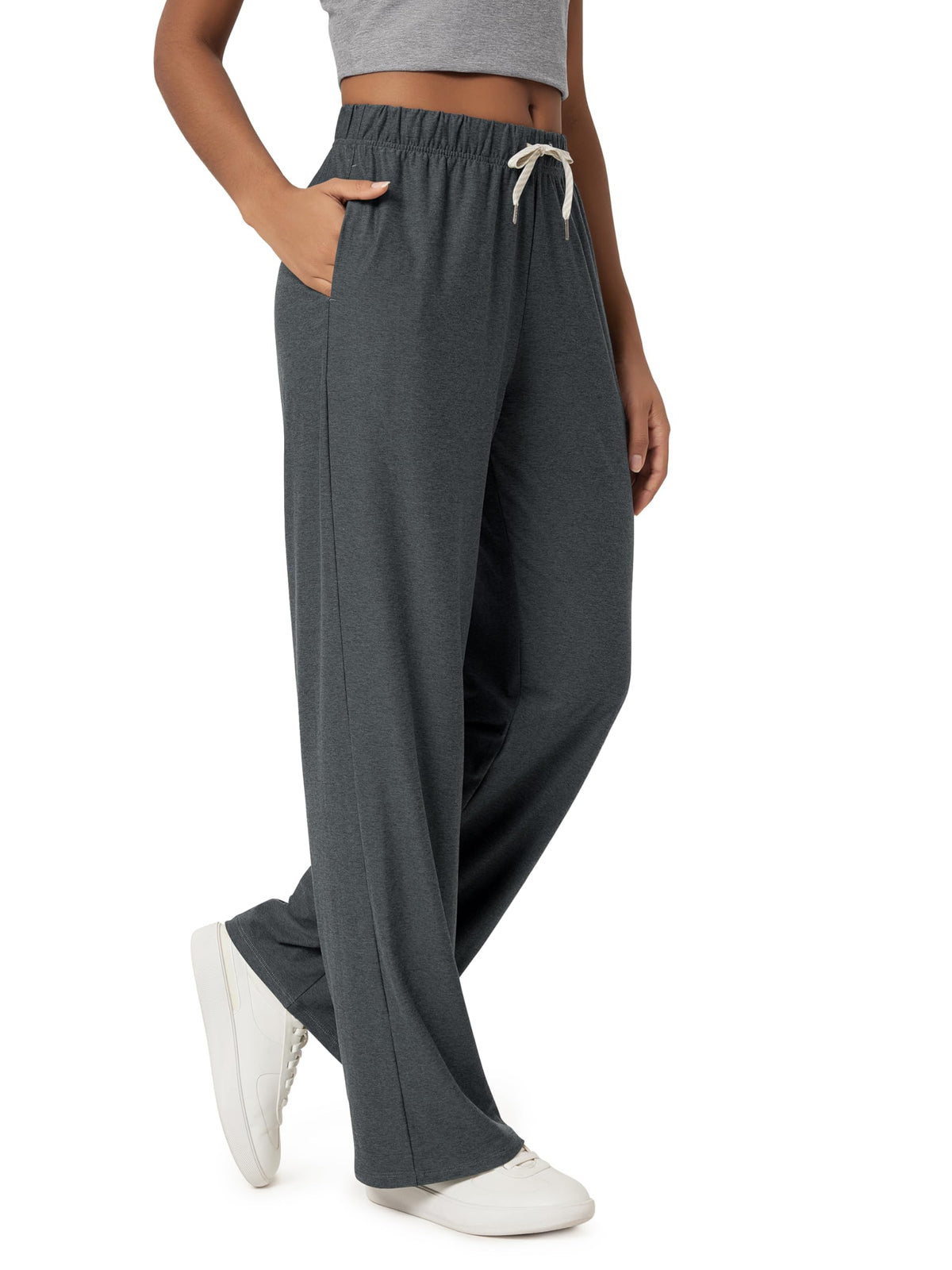 ODODOS Women's Straight Leg Pants Ultra Soft odSTRATUM Tech Relaxed Casual Pajama Lounge Pants with Pockets-27/29/31 Inseam Jansha Store