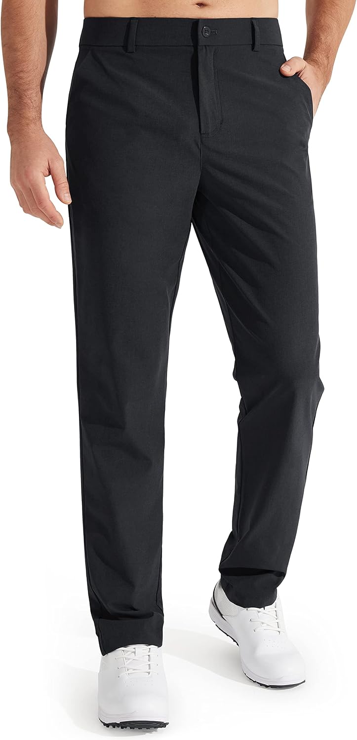 Libin Mens Golf Pants Stretch Work Dress Pants 30"/32"/34" Quick Dry Lightweight Casual Comfy Trousers with Pockets Jansha Store
