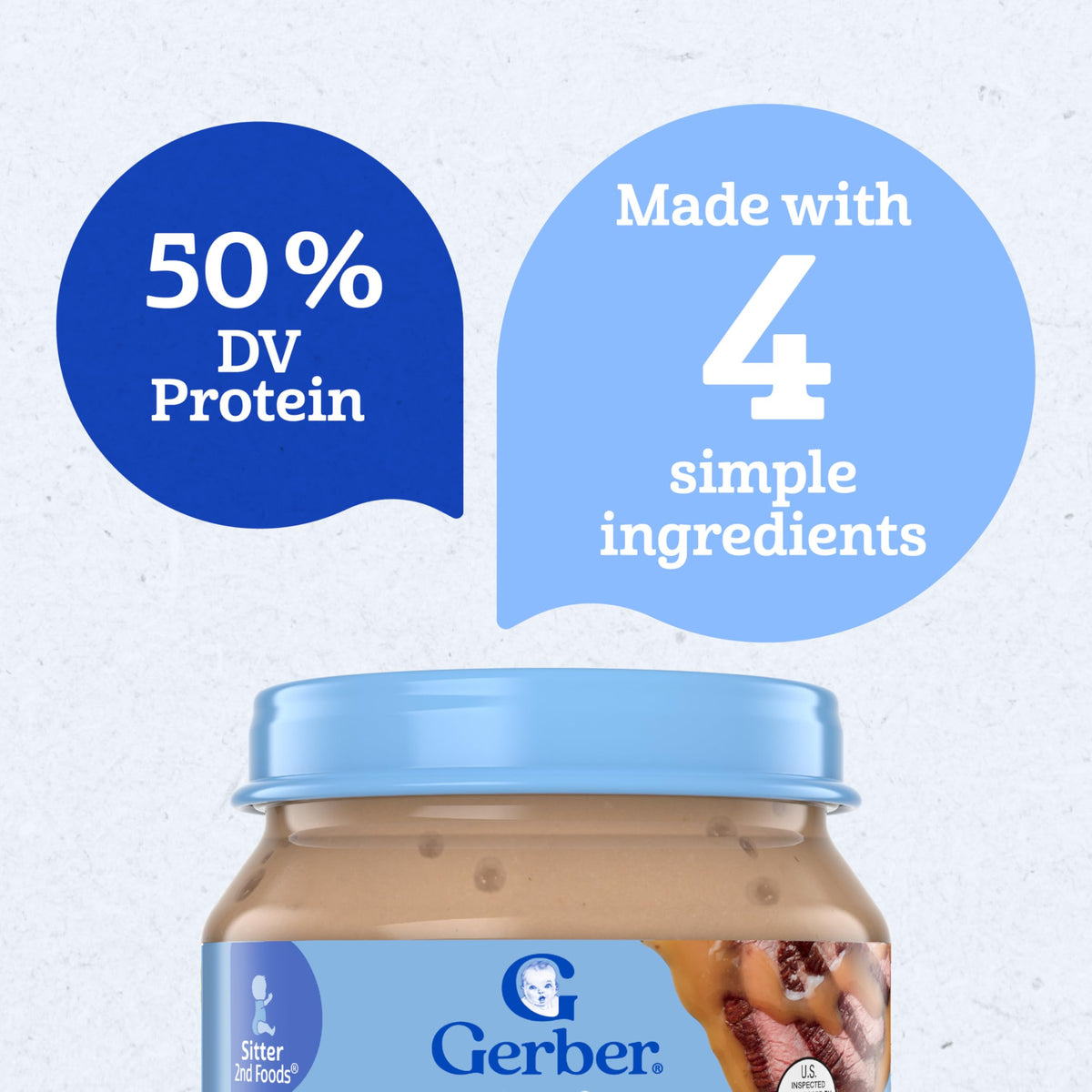 Gerber Stage 2 Chicken and Gravy Baby Food, 2.5 Oz, 10 Pack Jansha Store