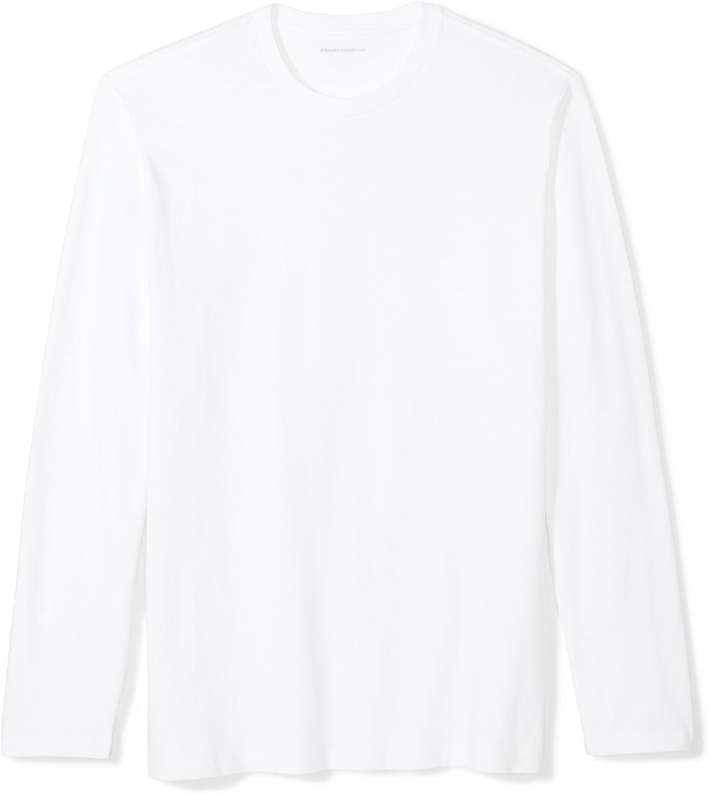 Amazon Essentials Men's Regular-Fit Crewneck Long-Sleeve T-Shirt, Casual Cotton Jersey Jansha Store