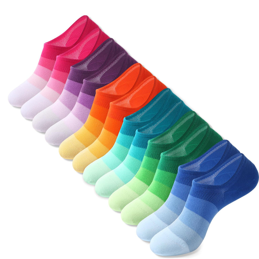 IDEGG Women & Men No Show Low Cut Anti‑Slip Casual Sports Running Socks Jansha Store