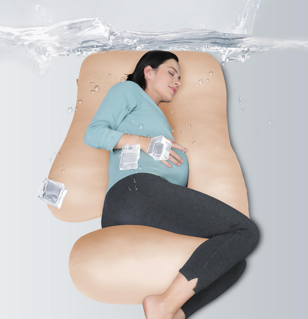 MOON PARK Pregnancy Pillows for Sleeping - U Shaped Full Body Maternity Pillow with Removable Cover - Support for Back, Legs, Belly, HIPS - 65 Inch - Purple Jansha Store