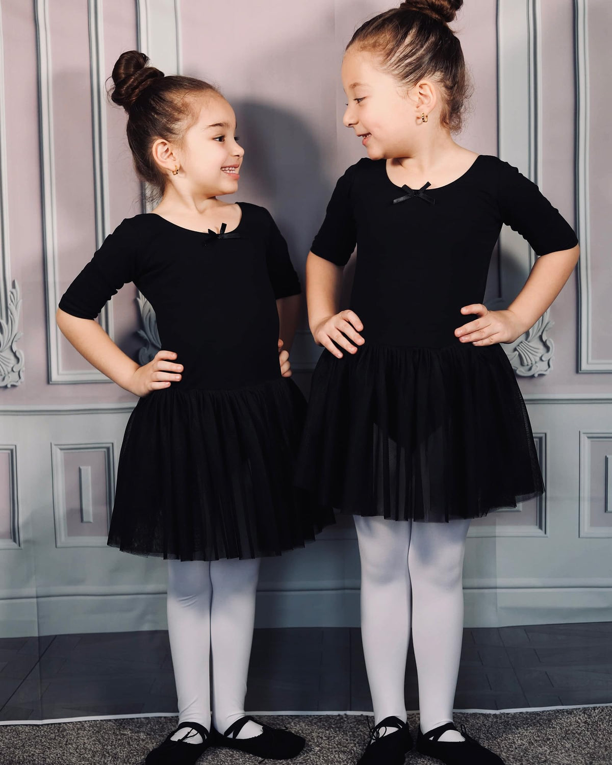 Stelle Girls' Footed Ballet Tights for Dance Class Toddler Kids 2T-15Y Jansha Store