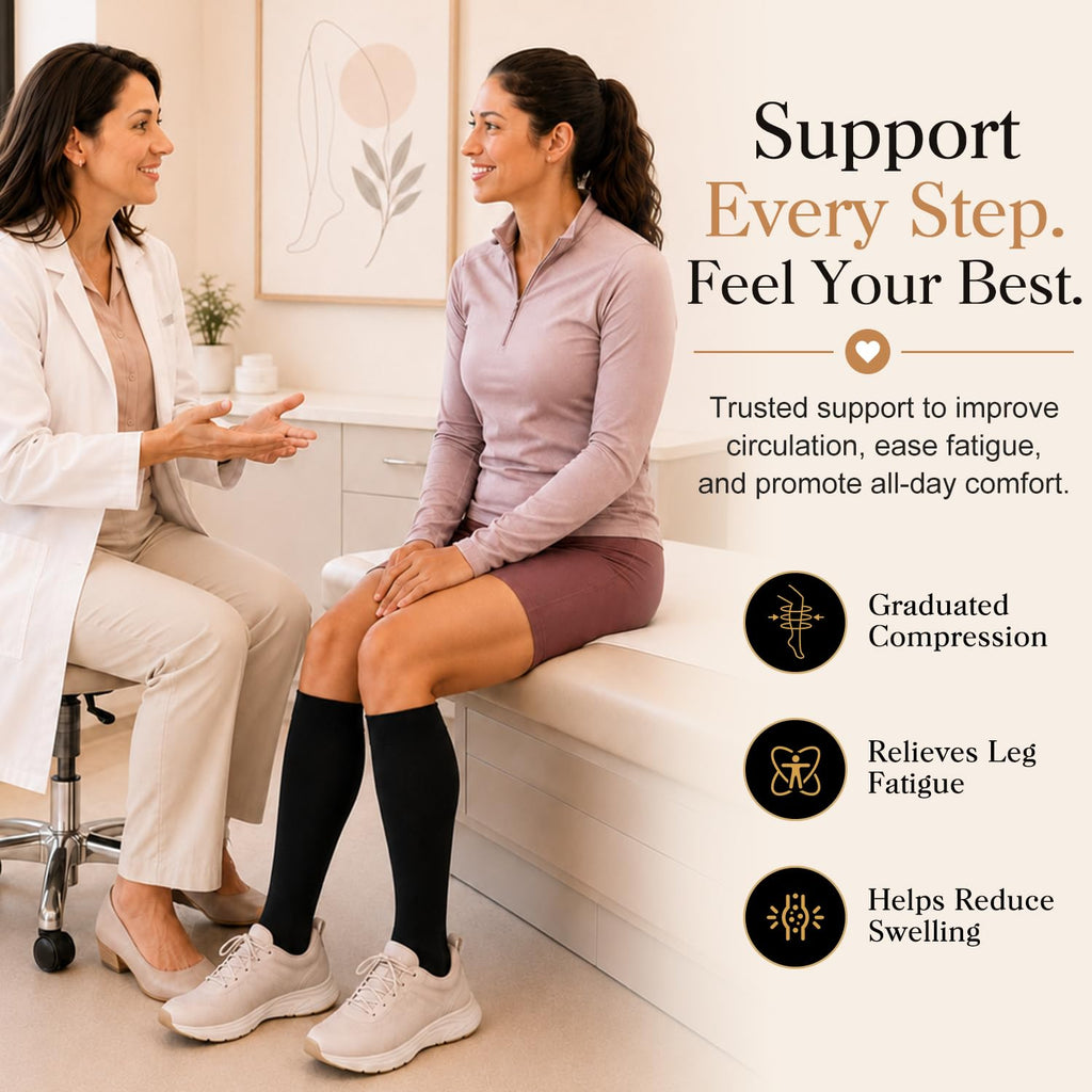 Laite Hebe 4 Pairs-Compression Socks for Women&Men Circulation-Best Support for Nurses,Running,Athletic Jansha Store