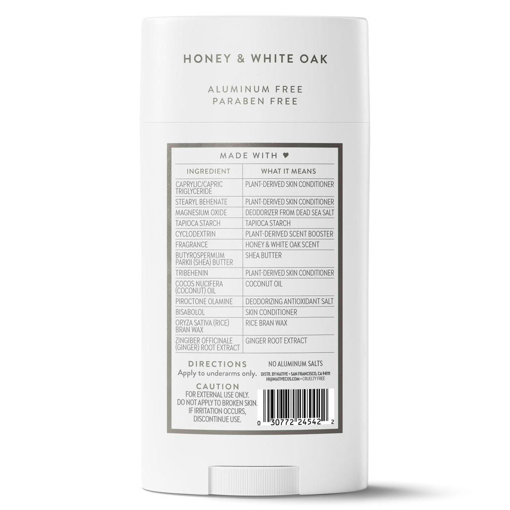 Native Aluminum Free Deodorant, Vanilla & Sandalwood, Large Size Stick, 72 Hour Odor Control, for Women & Men, Contains Naturally Derived Ingredients, 3.1 oz Jansha Store