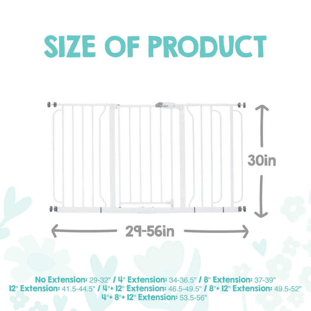 Regalo Safety 29"-38.5" Easy Step Baby Gate, Bottom of Stairs & Doorways Jansha Store