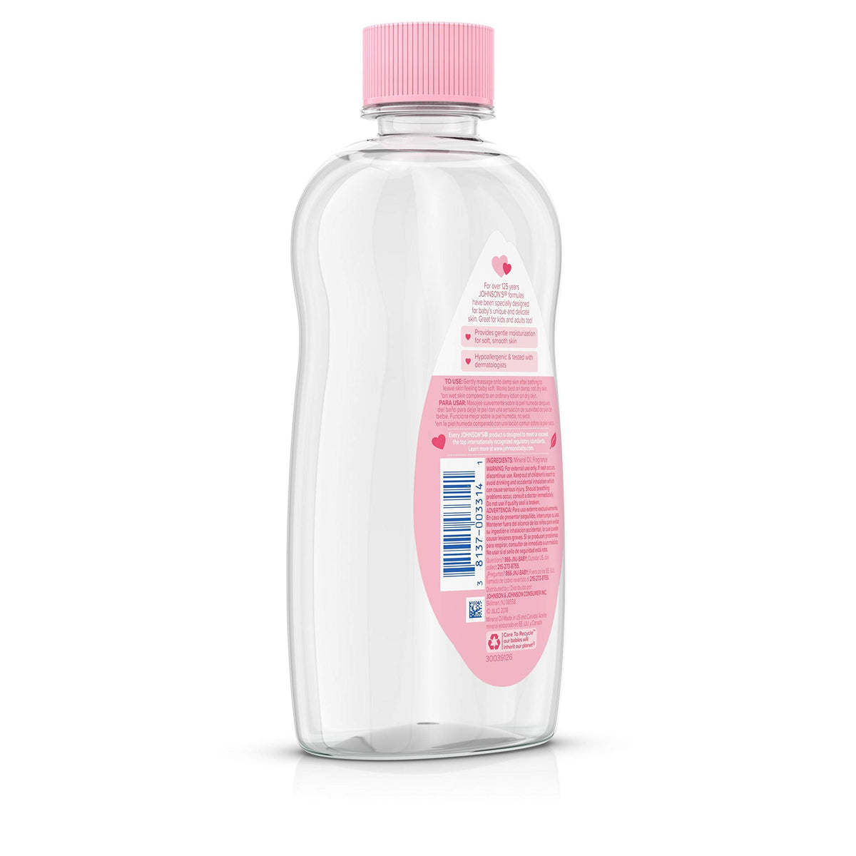 Johnson's Baby Oil, Hypoallergenic, 3 fl oz Jansha Store