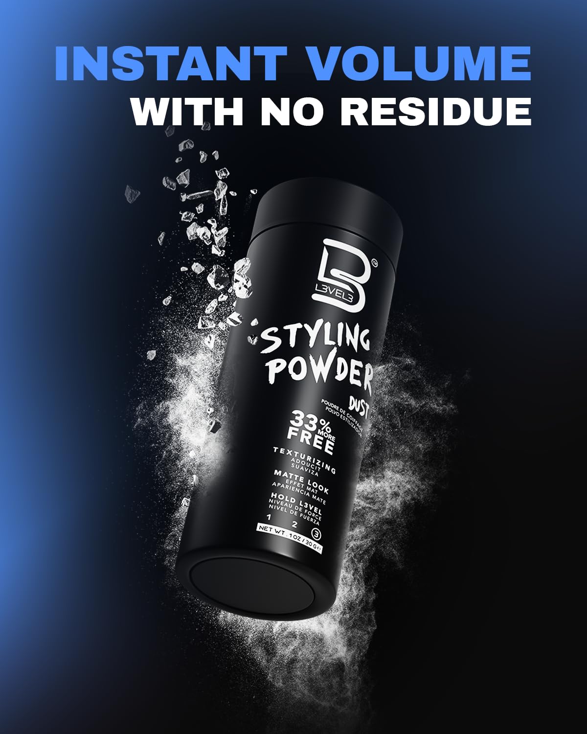 L3 Level 3 Hair Texture Powder for Men, Volume, Natural Look, 30 g Jansha Store