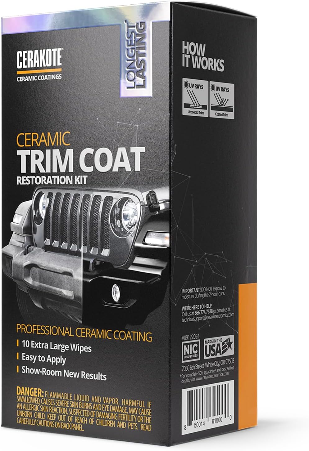 CERAKOTE® Ceramic Trim Coat Kit - Quick Plastic Trim Restorer - Ceramic Coating Guaranteed Restoration to Last Over 200 Washes – A Ceramic Coating, Not a Dressing Jansha Store