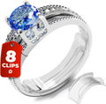 Ring Sizers for Loose Rings – Clip Ring Adjusters in 8 Sizes, Fits Flat Bands Up to 8 mm, Invisible Ring Guards for Women & Men Jansha Store