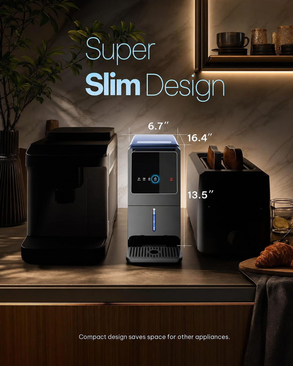 Silonn Ice Maker Countertop, 9 Cubes Ready in 6 Mins, 26lbs in 24Hrs, Self-Cleaning Ice Machine with Ice Scoop and Basket, 2 Sizes of Bullet Ice for Home Kitchen Office Bar Party Jansha Store