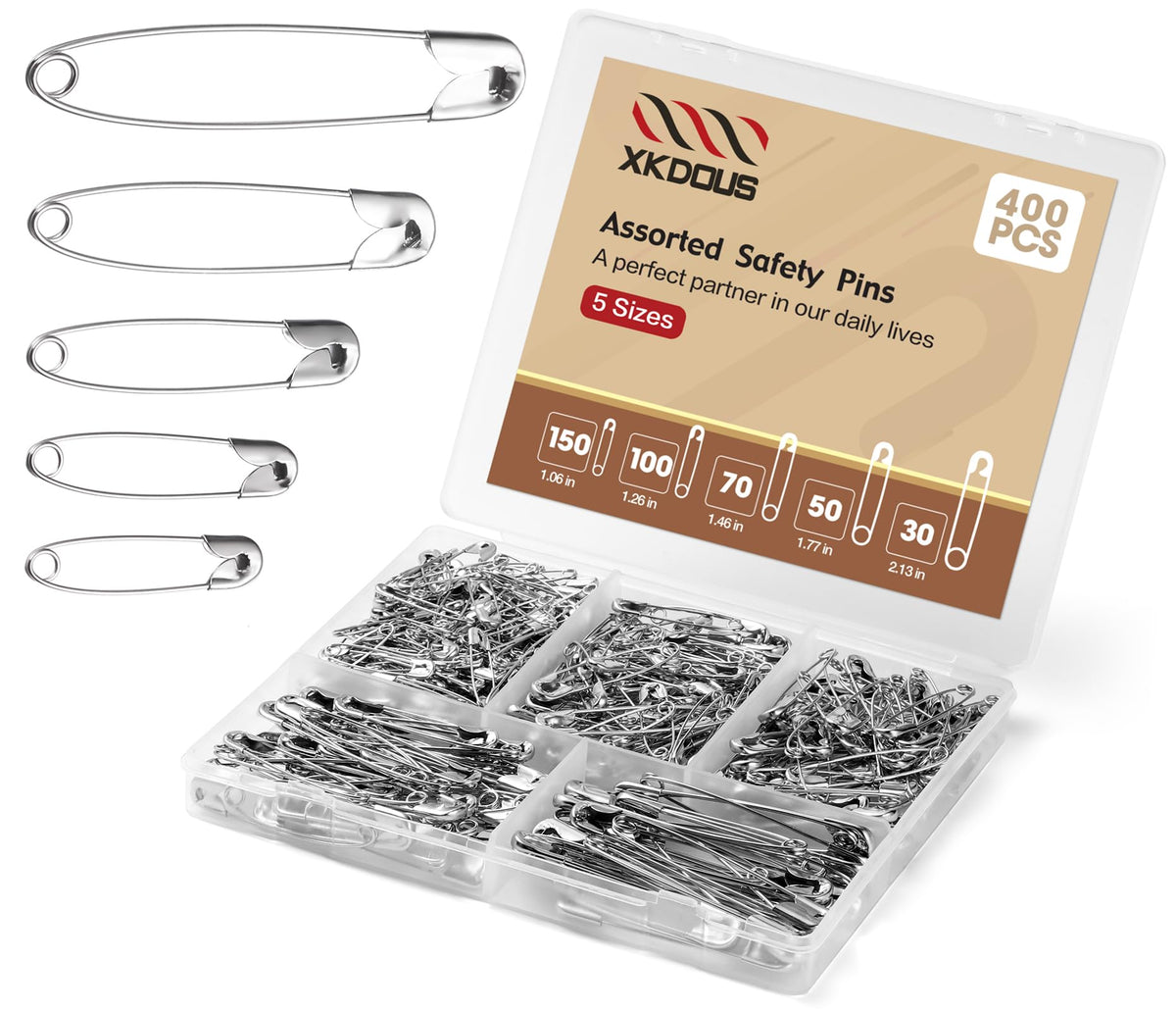 XKDOUS 3 Inch Large Safety Pins 100 pcs Silver Pins Bulk Jansha Store